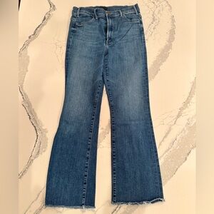 Mother Hustler Crop Flared Jeans Size 29